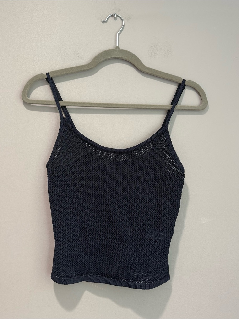 LA Hearts Navy Knit Tank Top